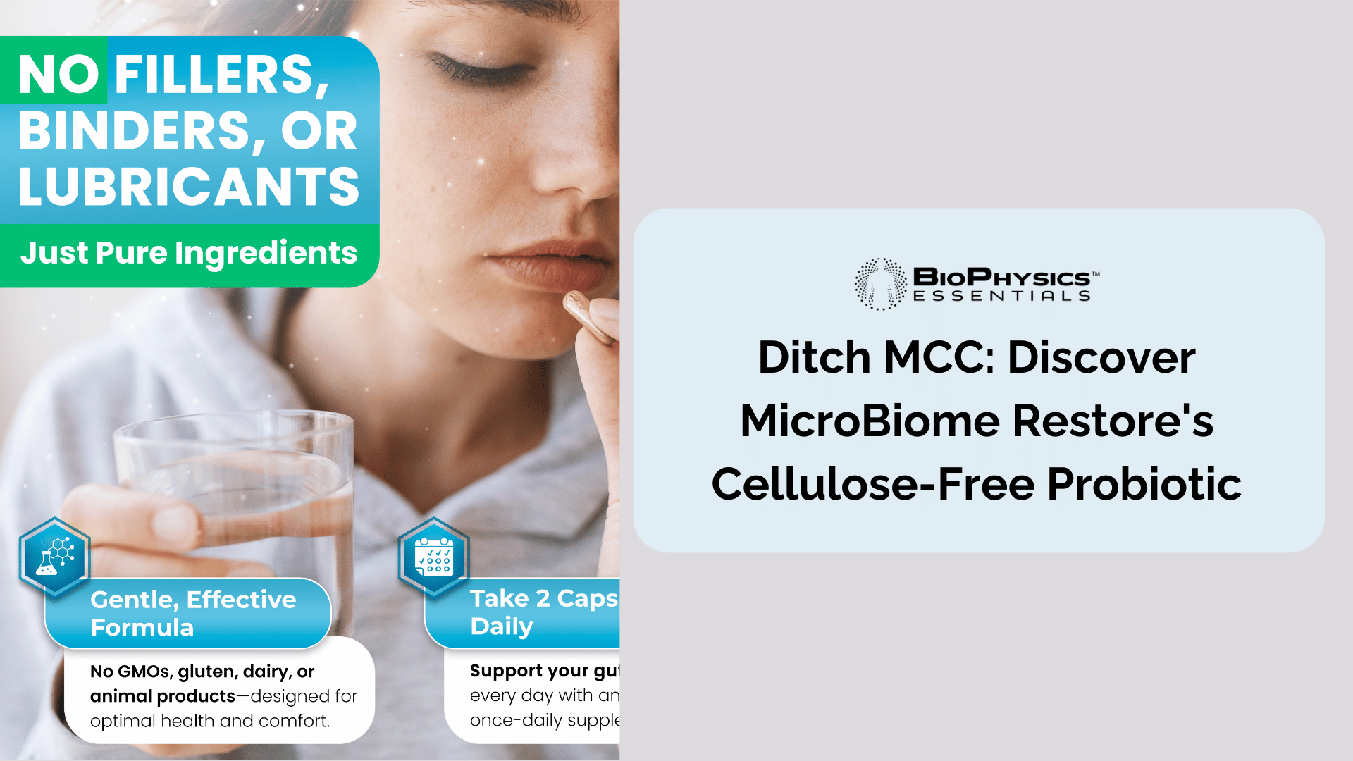 Ditch MCC: Discover MicroBiome Restore's Cellulose-Free Probiotic