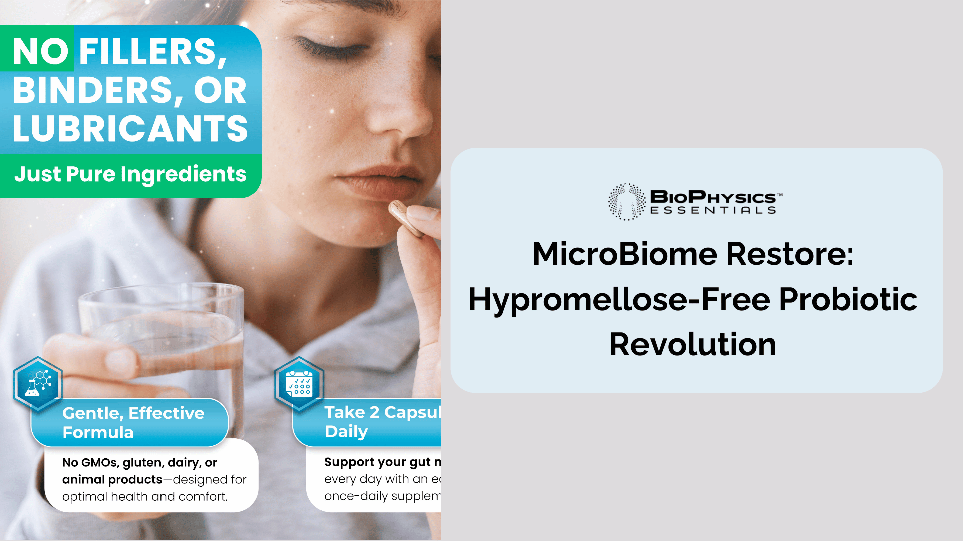MicroBiome Restore: 26-Strain Hypromellose-Free Probiotic with Pullulan Capsules