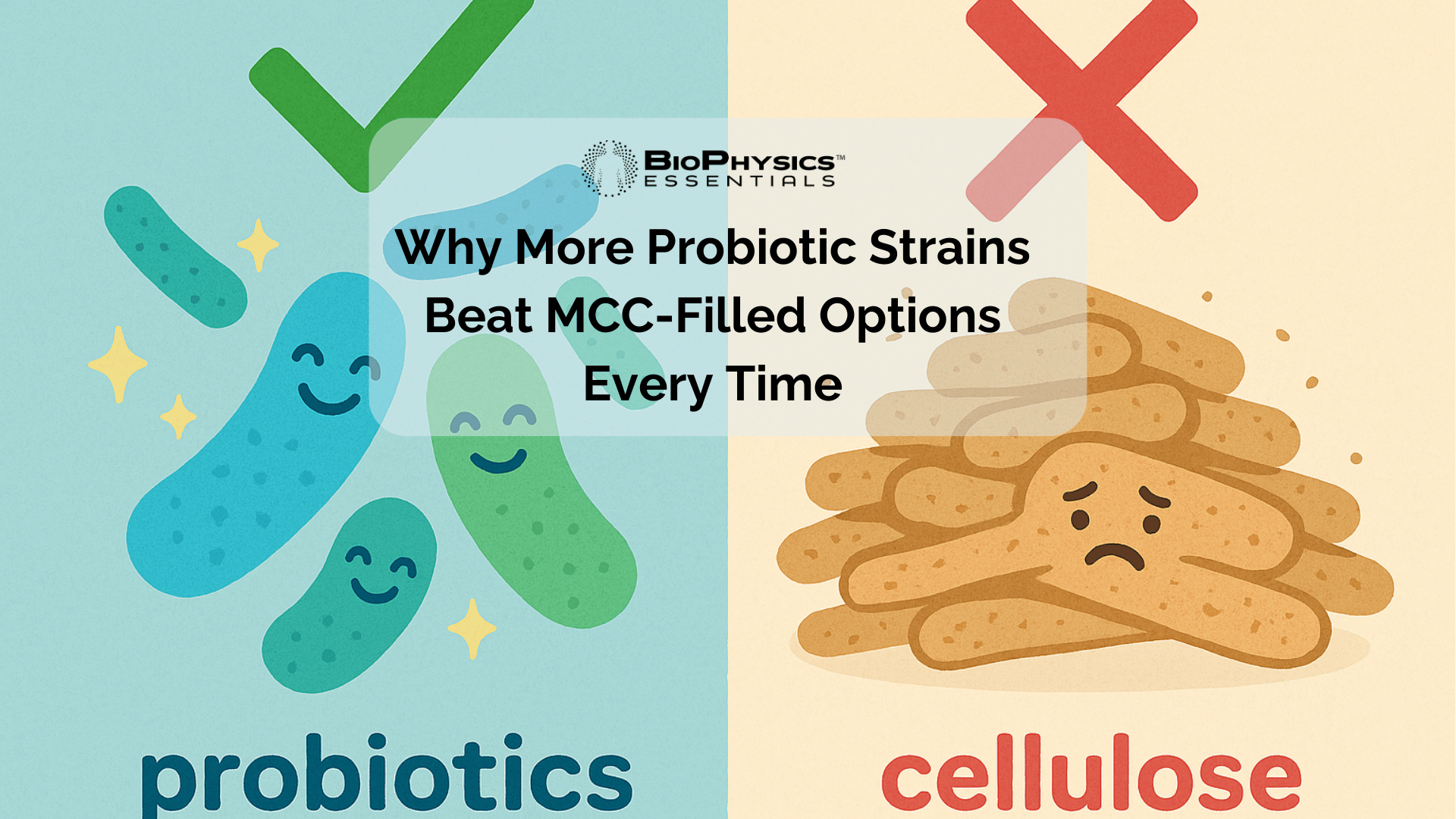 Why More Probiotic Strains Beat MCC-Filled Options Every Time