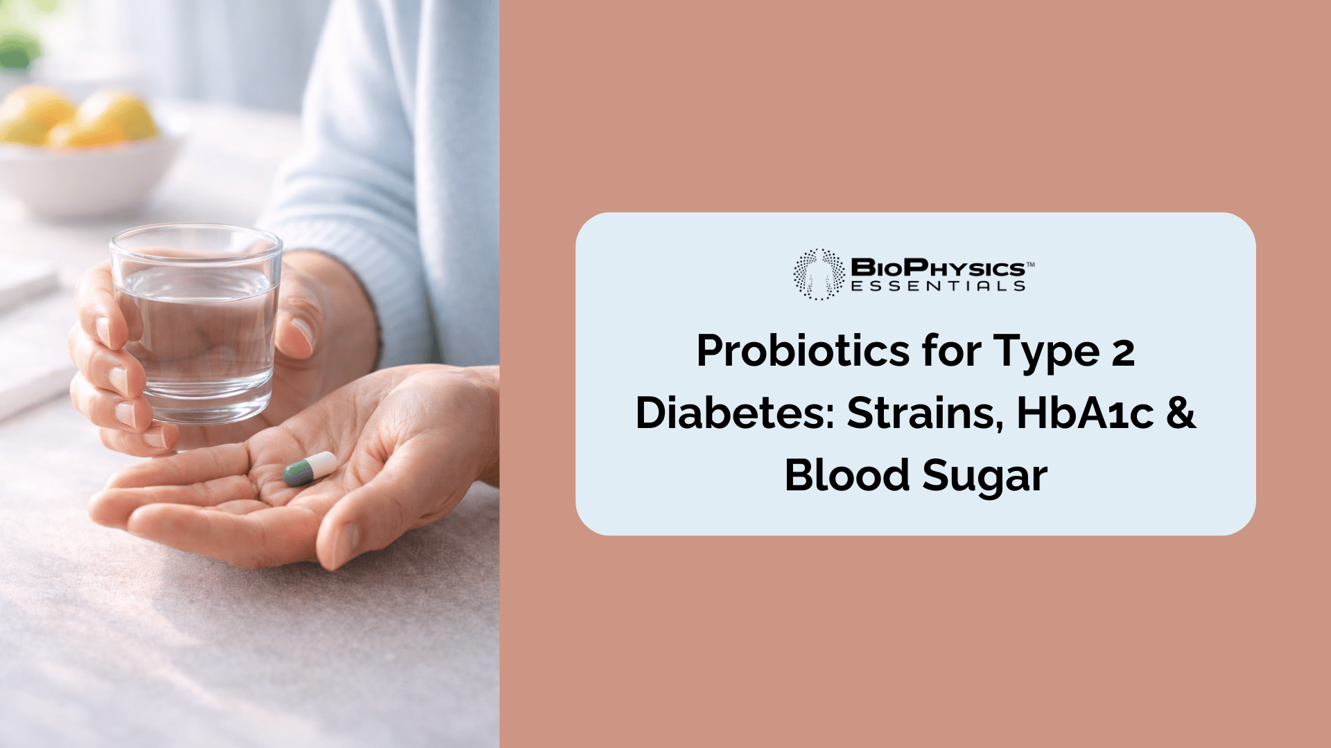 Macro scientific illustration of the human gut lining with glowing beneficial bacteria populating intestinal villi against a deep navy background, representing the gut microbiome's role in metabolic and blood sugar health