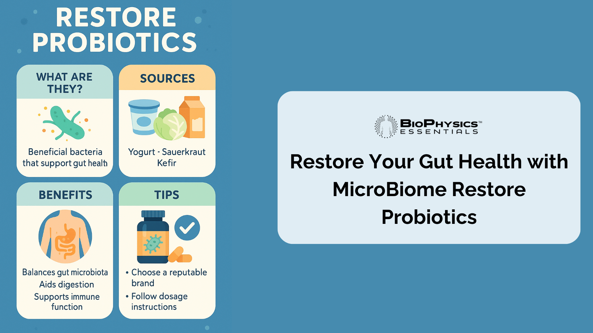Restore Your Gut Health with MicroBiome Restore Probiotics