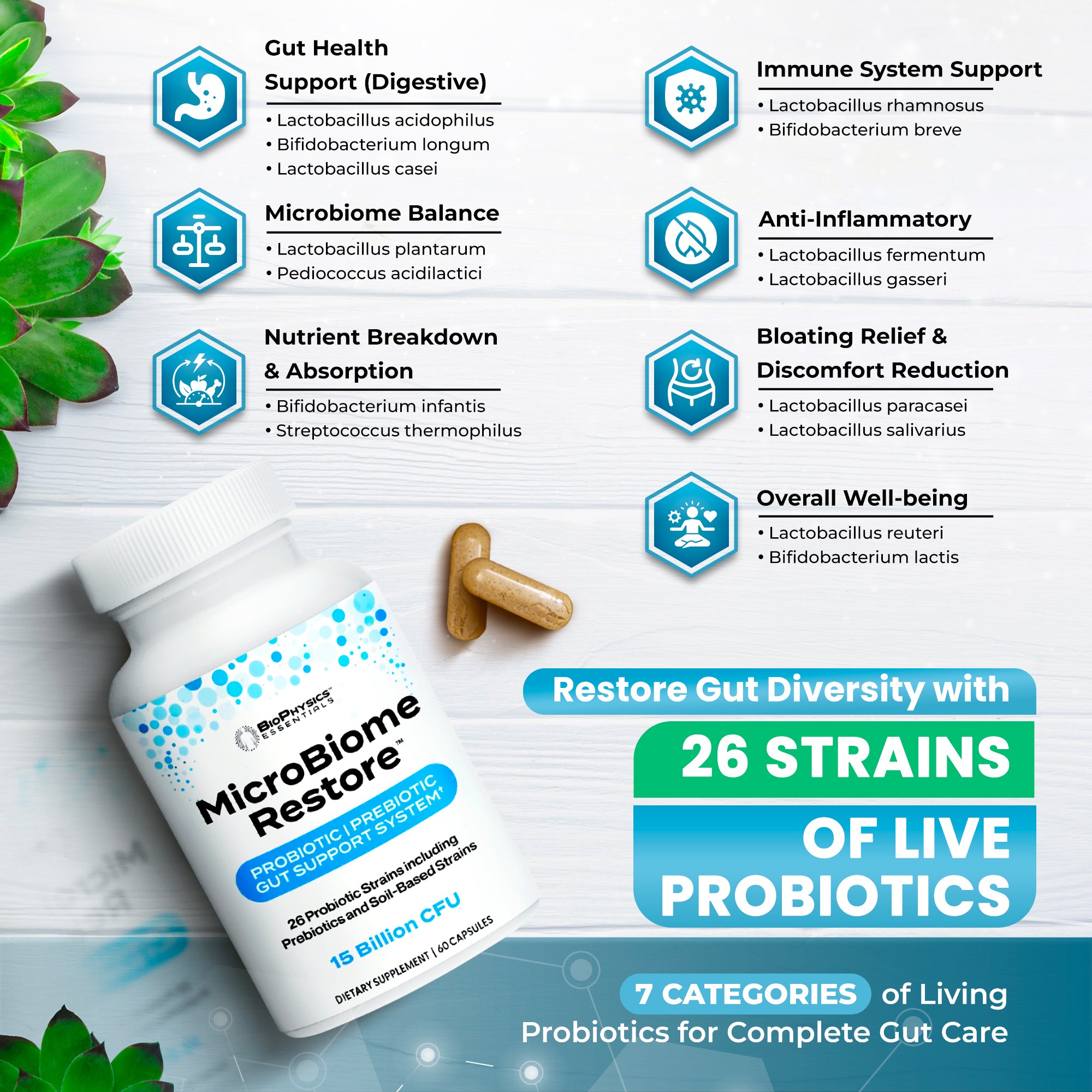 MicroBiome Restore™ Prebiotic & Probiotic Formula